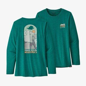 Patagonia Women's Capilene Cool Daily Long Sleeve Graphic Shirt Size Large